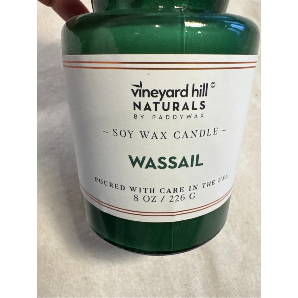 1 Paddywax Vineyard Hill Naturals WASSAIL Soy Wax Single Wick Candle 8 Oz USA - Picture 3 of 5